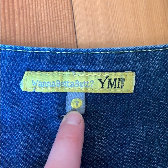 YMI Blue Denim High Waisted Shorts - Picture 9 of 11